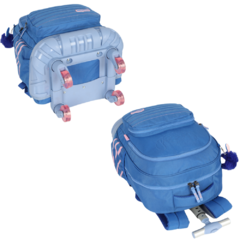 Kit Mochila Rodinhas Lancheira STITCH DISNEY Azul Luxcel na internet