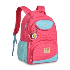 Kit Mochila de Costas em Nylon OFICIAL LULUCA LU24073 Rosa - comprar online