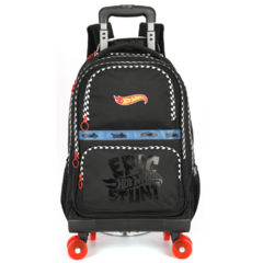 Kit Mochila Rodinhas Oficial HOT WHEELS Preto Luxcel MC47787 - comprar online