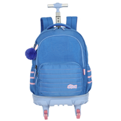Mochila Rodinhas STITCH DISNEY Azul Luxcel MC49232SC - comprar online