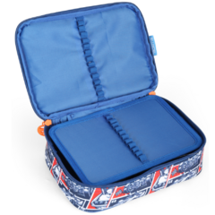 Imagem do Estojo Box 100 Pens Oficial HOT WHEELS Luxcel Azul EI41494
