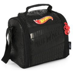 Lancheira Térmica Juvenil HOT WHEELS Preto Luxcel LA47783HW