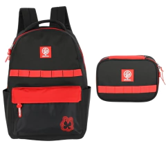 KIT Mochila de Costas OFICIAL ENALDINHO Luxcel MS47511 Preto