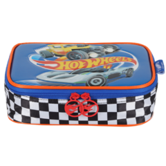 Estojo Box 100 Pens Oficial HOT WHEELS Luxcel Azul EI41504HW - Arrivata