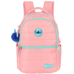 Mochila de Costas STITCH DISNEY Salmão - Luxcel MJ47745SC