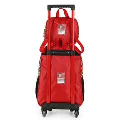 Kit Mochila Rodinhas ENALDINHO Luxcel IC41102 Vermelho - comprar online