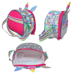 Imagem do Kit Mochila de Costas Holográfica HAPPY UNICÓRNIO CLIO