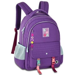 Kit Mochila de Costas em Nylon OFICIAL LULUCA LU24601 Roxo - comprar online