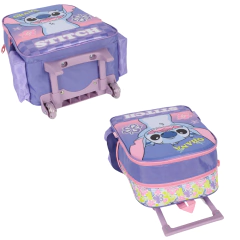 Kit Mochila de Rodinhas STITCH DISNEY Luxcel IC41542SC Rosa - Arrivata