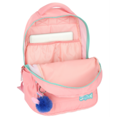 Mochila de Costas STITCH DISNEY Salmão - Luxcel MJ47745SC - Arrivata