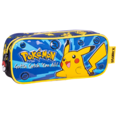 Kit Mochila Rodinhas Lancheira Estojo POKEMON PIKACHU Xeryus