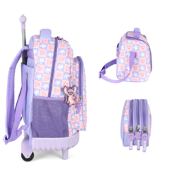 Kit Mochila de Rodinhas STITCH DISNEY Luxcel MC47741SC Lilás - comprar online