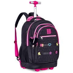Kit Mochila de Rodinhas Oficial Rebecca Bonbon RB24538 Preto - comprar online
