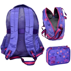 Imagem do Kit Mochila de Costas Juvenil STITCH DISNEY Clio Roxo