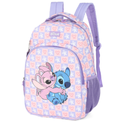 Mochila de Costas Oficial STITCH DISNEY Luxcel MS47740 Lilás na internet