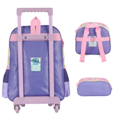 Kit Mochila de Rodinhas STITCH DISNEY Luxcel IC41542SC Rosa - loja online