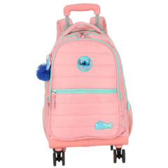 Kit Mochila Rodinhas STITCH DISNEY Salmão Luxcel MC47746SC - comprar online