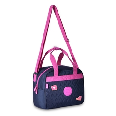 Kit Mochila de Costas em Nylon OFICIAL LULUCA LU24089 azul - loja online
