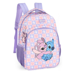 Mochila de Costas Oficial STITCH DISNEY Luxcel MS47740 Lilás