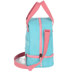 Imagem do Kit Mochila Rodinhas Lancheira STITCH DISNEY Turquesa Luxcel