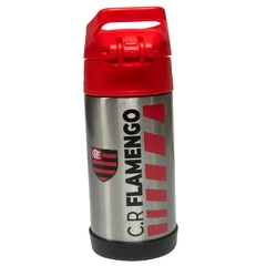 Garrafa Térmica Inox CLICK Com Canudo 350ML OFICIAL FLAMENGO - loja online
