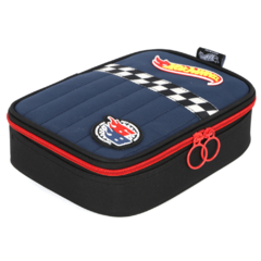 Estojo Box 100 Pens Oficial HOT WHEELS Luxcel Azul ET47789