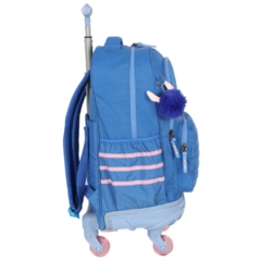 Kit Mochila Rodinhas Lancheira STITCH DISNEY Azul Luxcel - comprar online