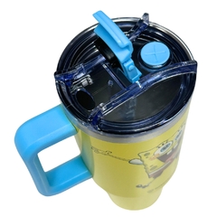 Canecão Tumbler Térmico em Inox 1,15L com Canudo BOB ESPONJA - Arrivata