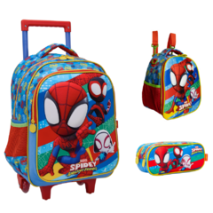 Kit Mochila Rodinhas Lancheira Estojo SPIDEY 3D Xeryus 13400 - comprar online