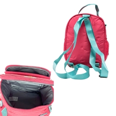 Kit Mochila de Costas em Nylon OFICIAL LULUCA LU24073 Rosa