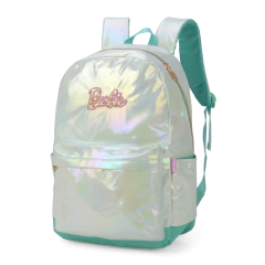 Kit Mochila Costas e Estojo Oficial BARBIE Metalizado Verde na internet