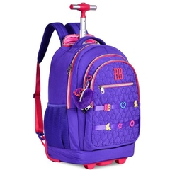 Kit Mochila de Rodinhas Oficial Rebecca Bonbon RB24538 Roxo - comprar online