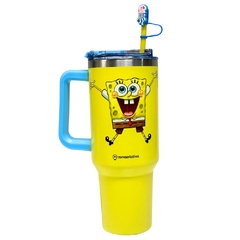 Canecão Tumbler Térmico em Inox 1,15L com Canudo BOB ESPONJA - comprar online