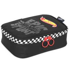 Estojo Box 100 Pens Oficial HOT WHEELS Luxcel Preto ET47789
