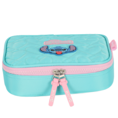 Estojo Box 100 Pens STITCH DISNEY Turquesa Luxcel ET47748SC - loja online