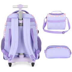 Kit Mochila de Rodinhas STITCH DISNEY Luxcel MC47741SC Lilás na internet