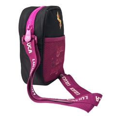 Kit Mochila de Costas e Bolsinha Oficial LULUCA LU2461 Preto