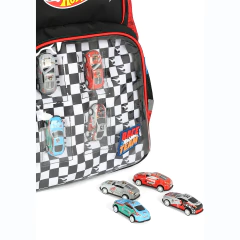 Imagem do Mochila Juvenil de Costas HOT WHEELS Luxcel MS49981 Vermelho