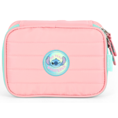 Estojo Box 100 Pens STITCH DISNEY Salmão - Luxcel ET47748SC