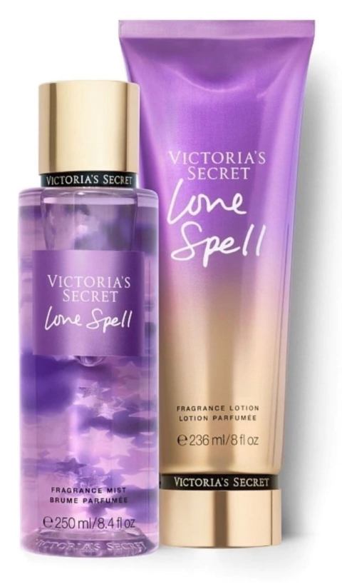 Kit Body Splash + Creme Victoria's Secret Love Spell Feminino 236ml+250ml