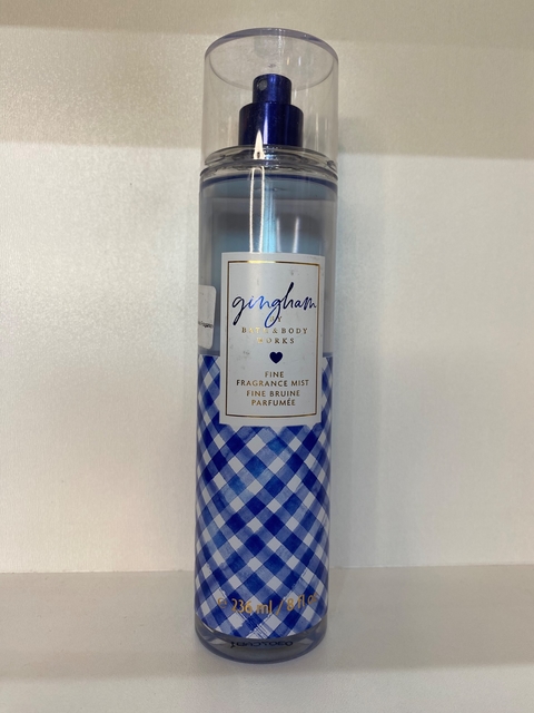 Gingham body splash bath and body works