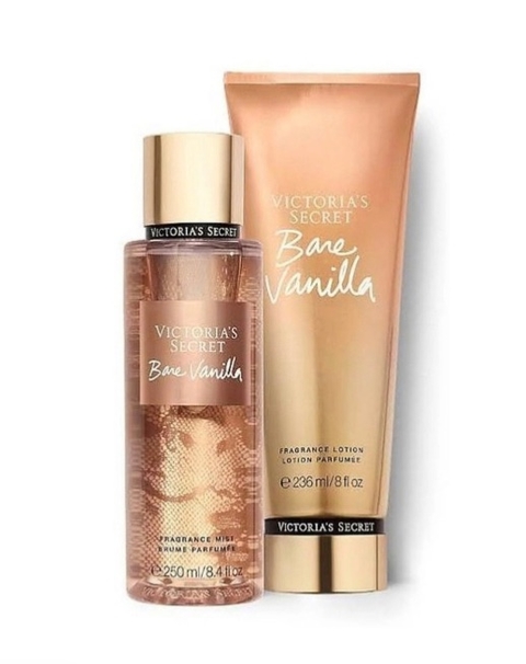 Kit Body Splash + Creme Bare Vanilla Victoria's Secret 236ml + 250ml vc