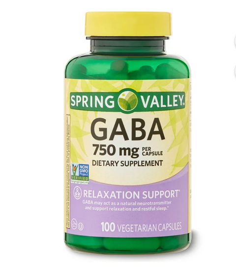 Gaba 750mg Spring Valley 100 capsulas