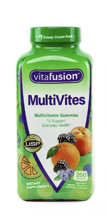 Gomas de saúde diária Vitafusion MultiVites (260 unidades)