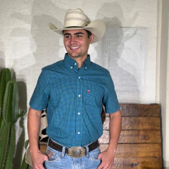 Camisa Os Vaqueiros Masc MC Xadrez - Azul/Azul Marinho - comprar online