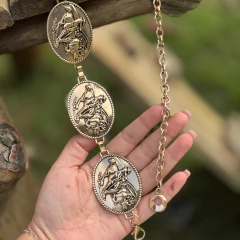 Cinto Gringa Dourado Laço - A202 - comprar online