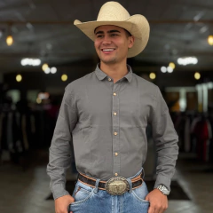 CAMISA JEANS SIBRA MASC SLIN CHUMBO - 4325