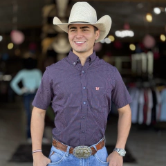 CAMISA LIFE WESTERN MASC MC XADREZ - MARINHO