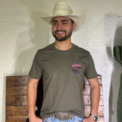 Camiseta Wrangler Masculina Verde Militar - WM58526MU - comprar online