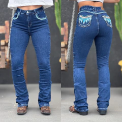 Calça Best Rodeio Flare Bordada Matallic Cat Eua - F524 - comprar online